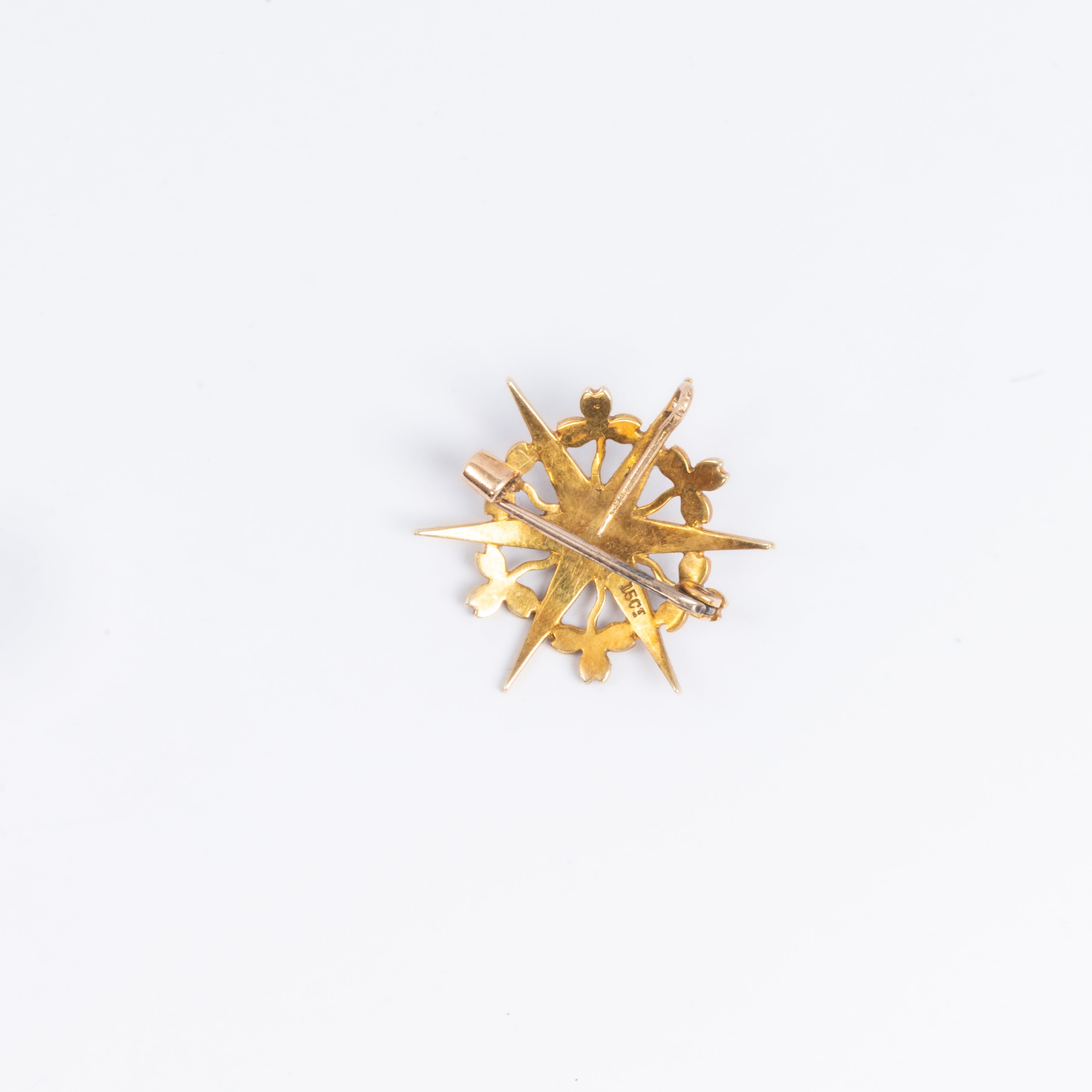 Pearl Star Brooch