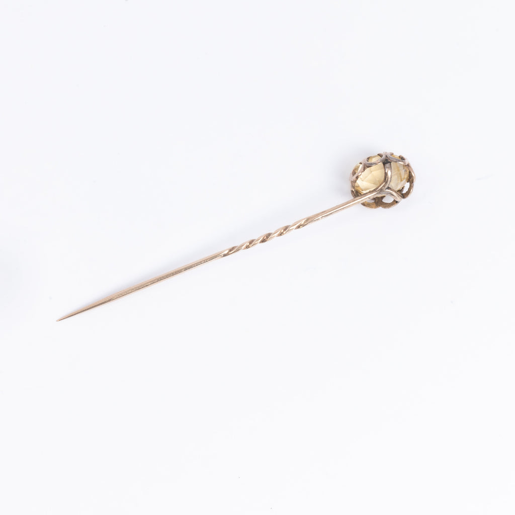 c1920 Citrine Pin