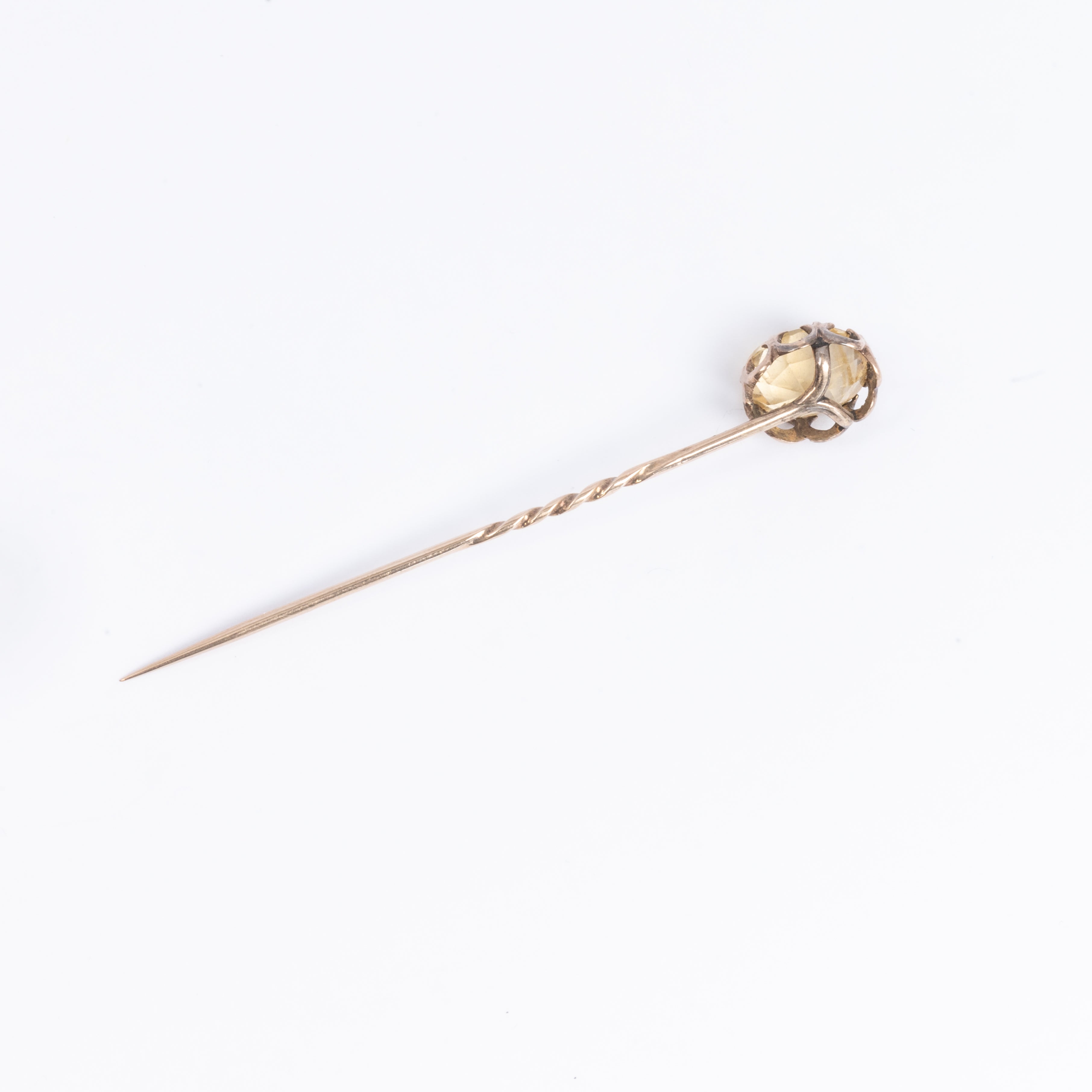 c1920 Citrine Pin