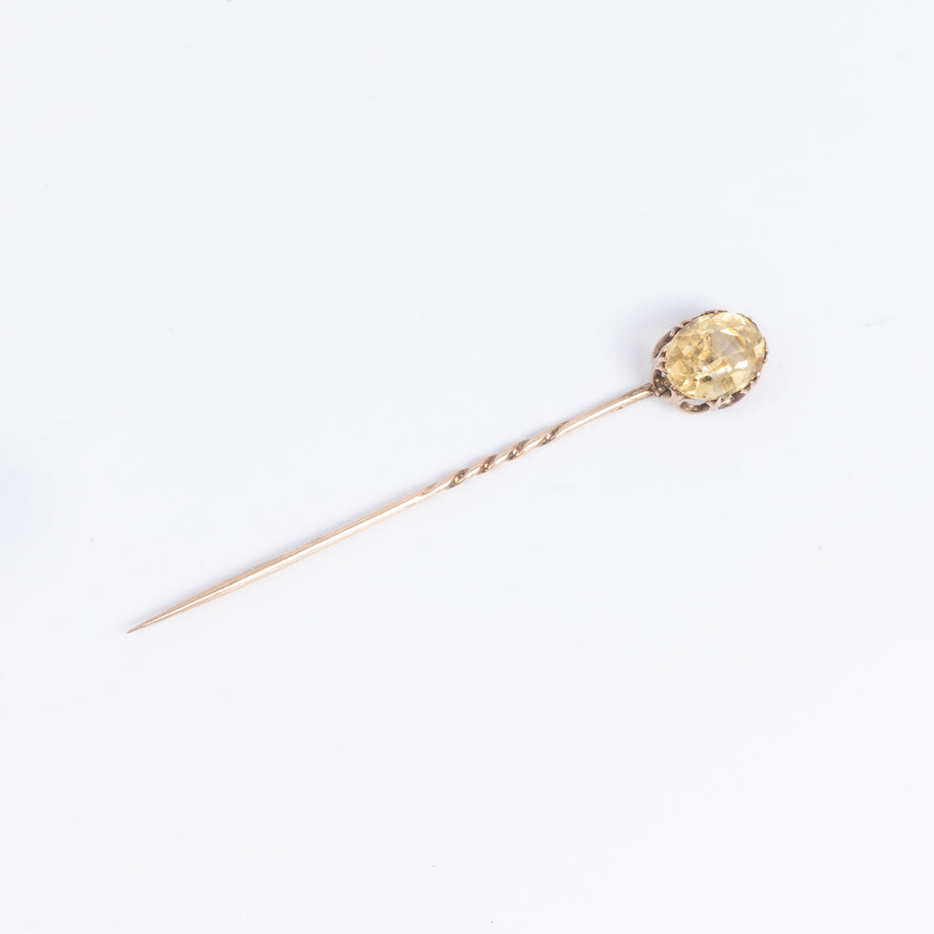 c1920 Citrine Pin