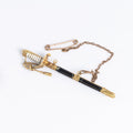 Enamel Sabre Sword Brooch