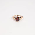 Ladies Solitaire Garnet Ring