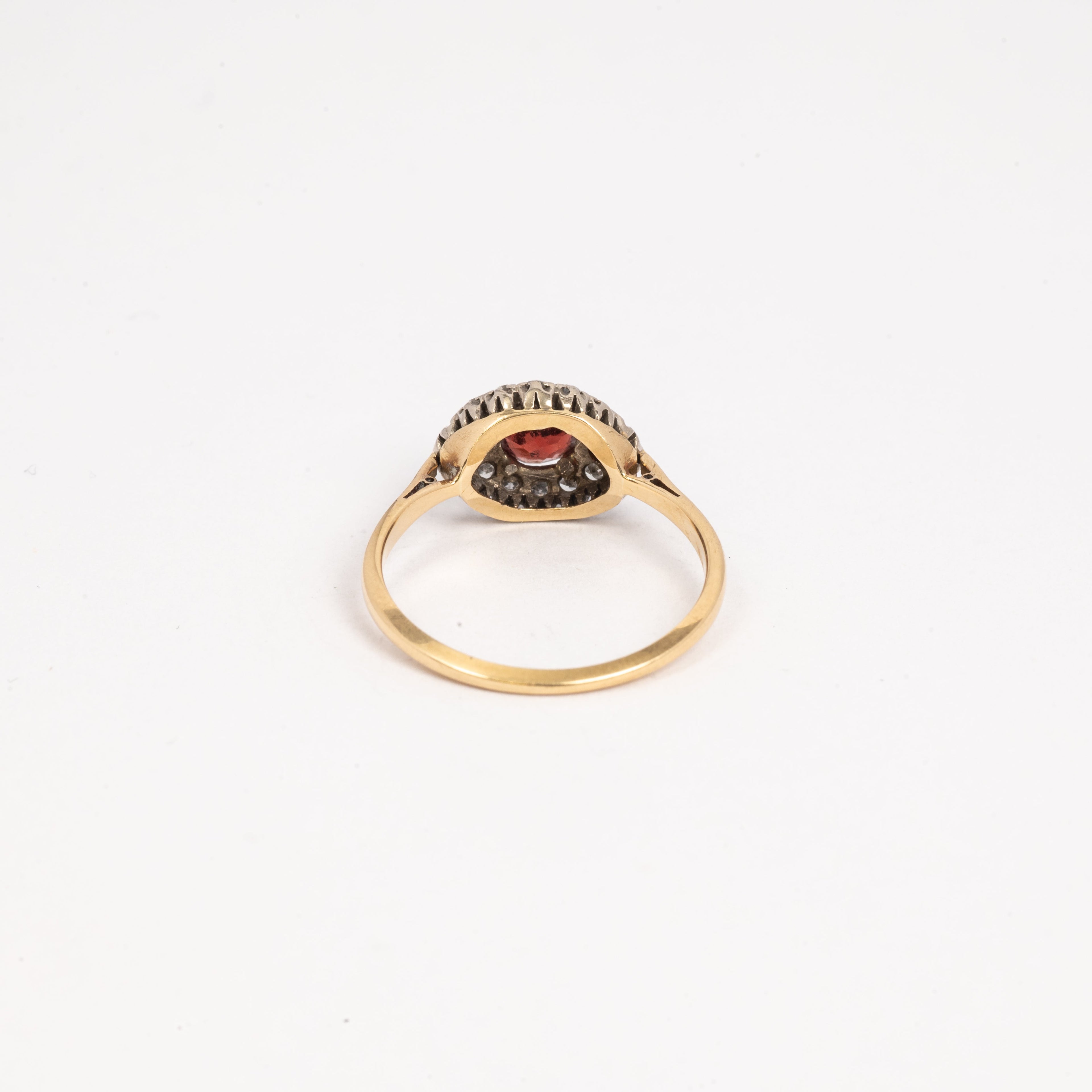 Ladies Vintage Inspired Garnet Ring