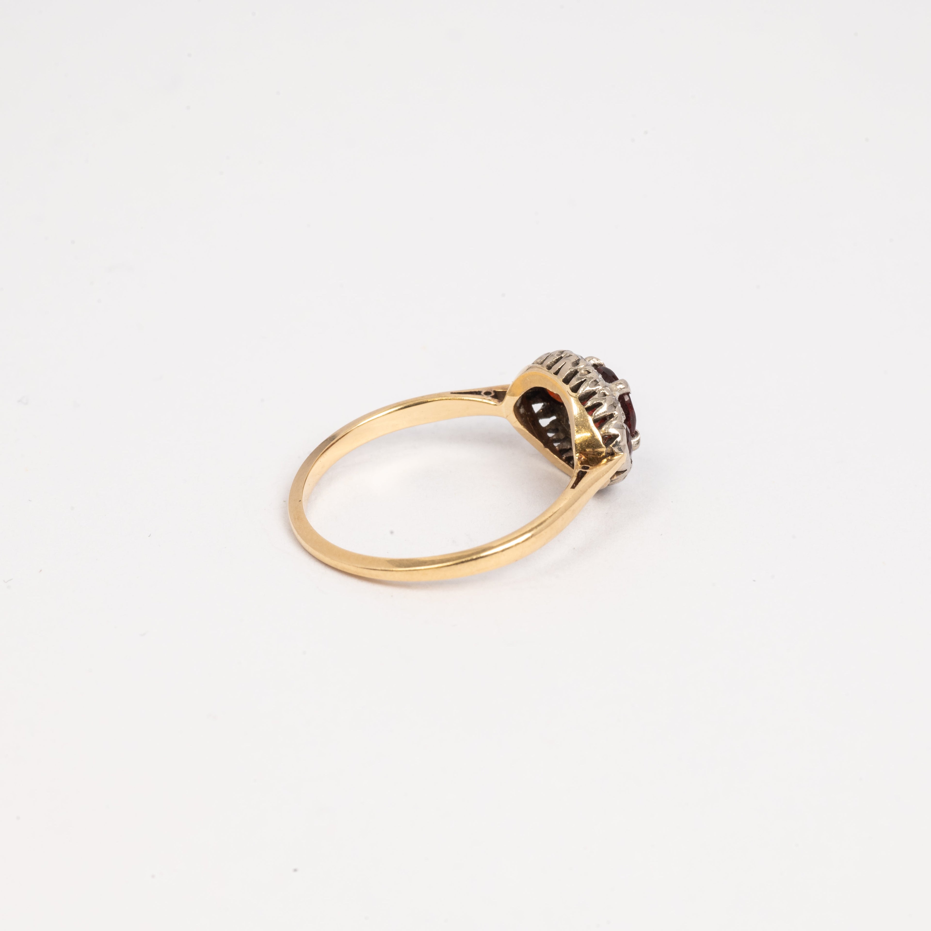 Ladies Vintage Inspired Garnet Ring