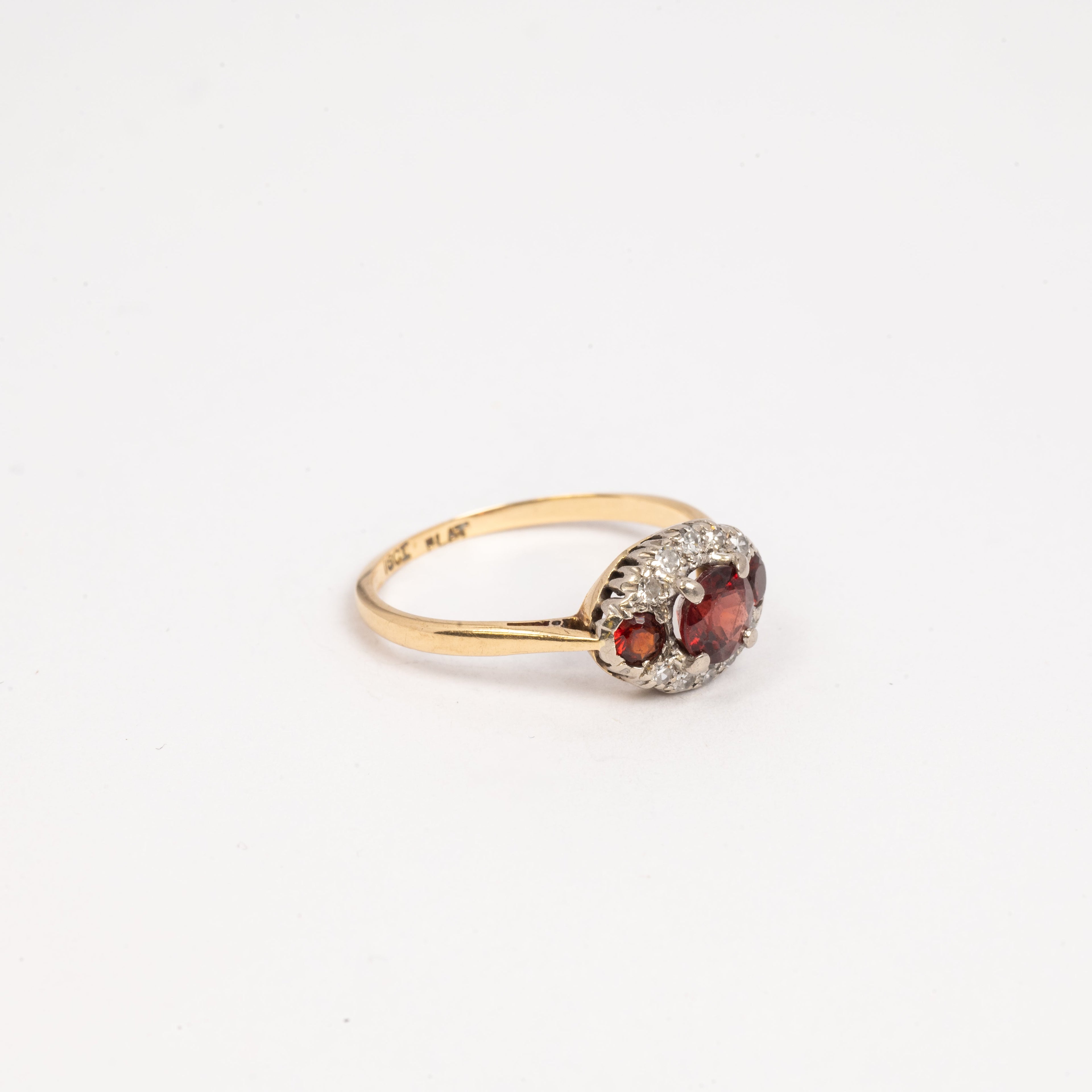 Ladies Vintage Inspired Garnet Ring