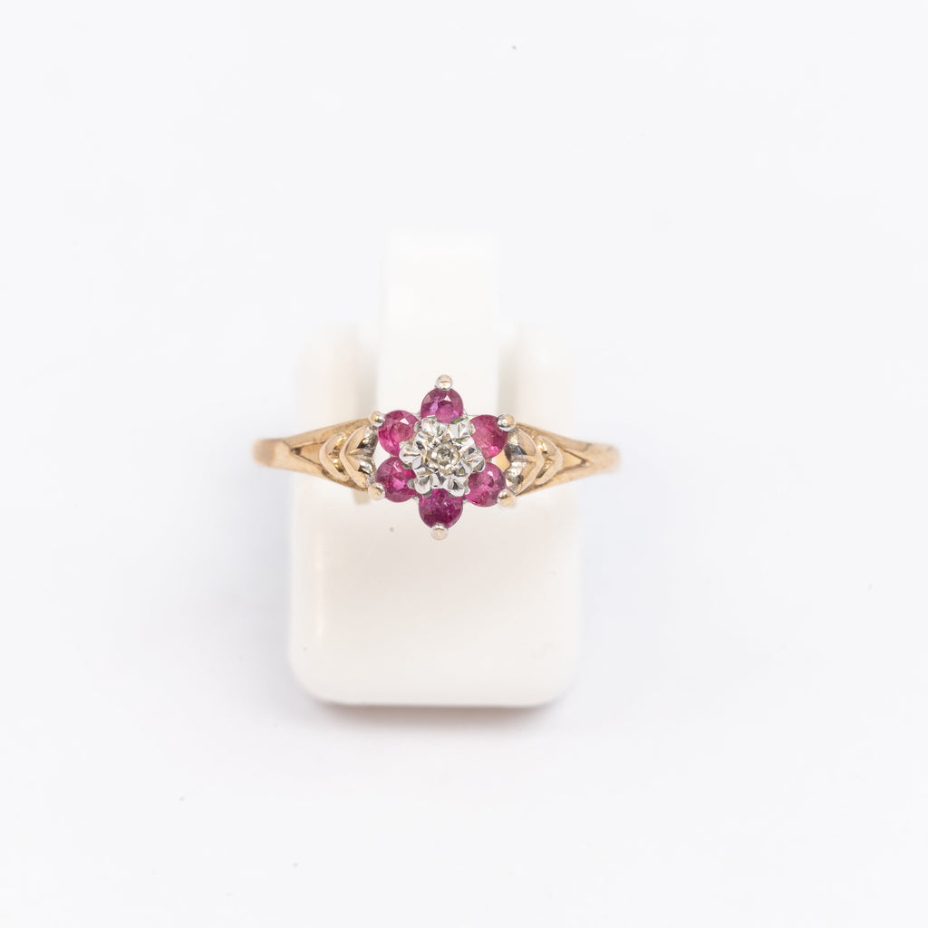 Ladies Small Ruby Ring