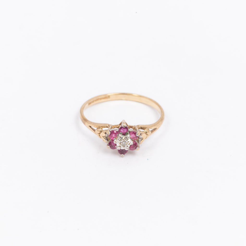 Ladies Small Ruby Ring