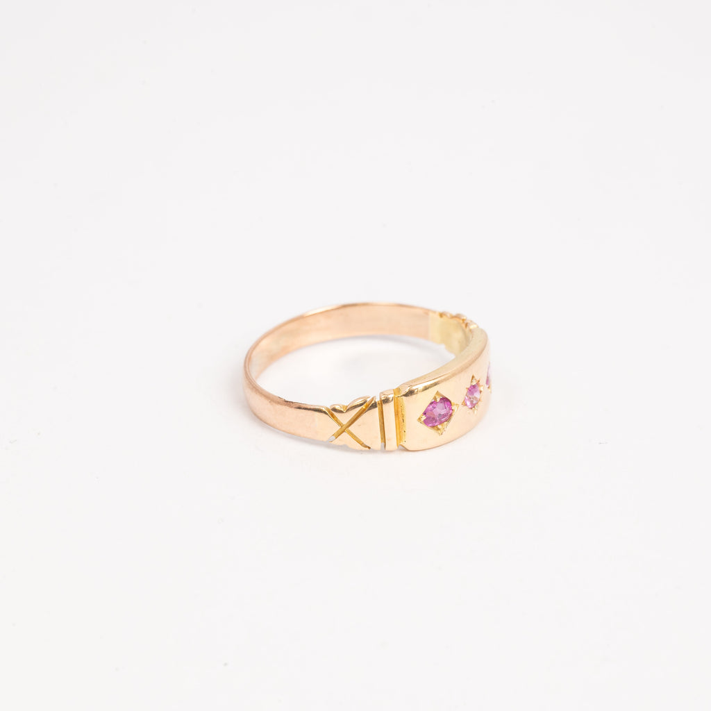 Ladies Pink Topaz Ring