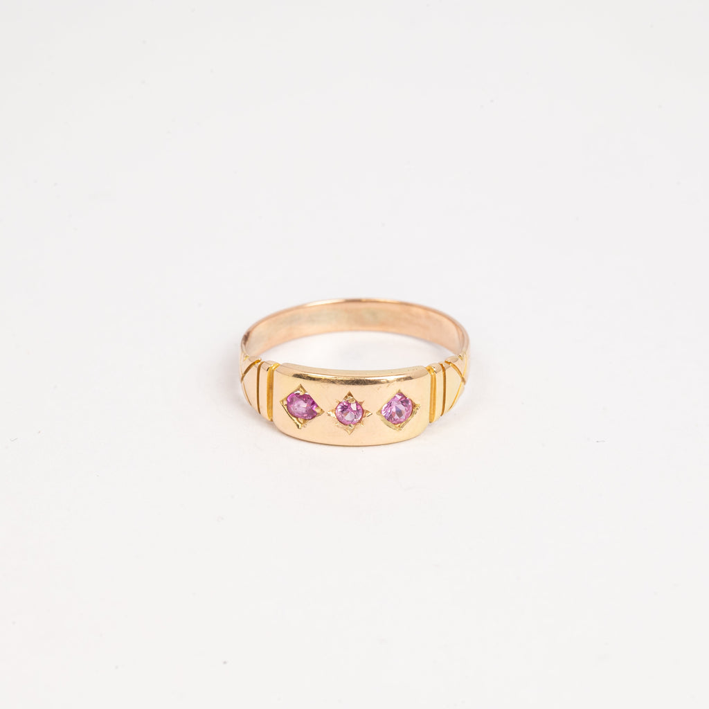 Ladies Pink Topaz Ring