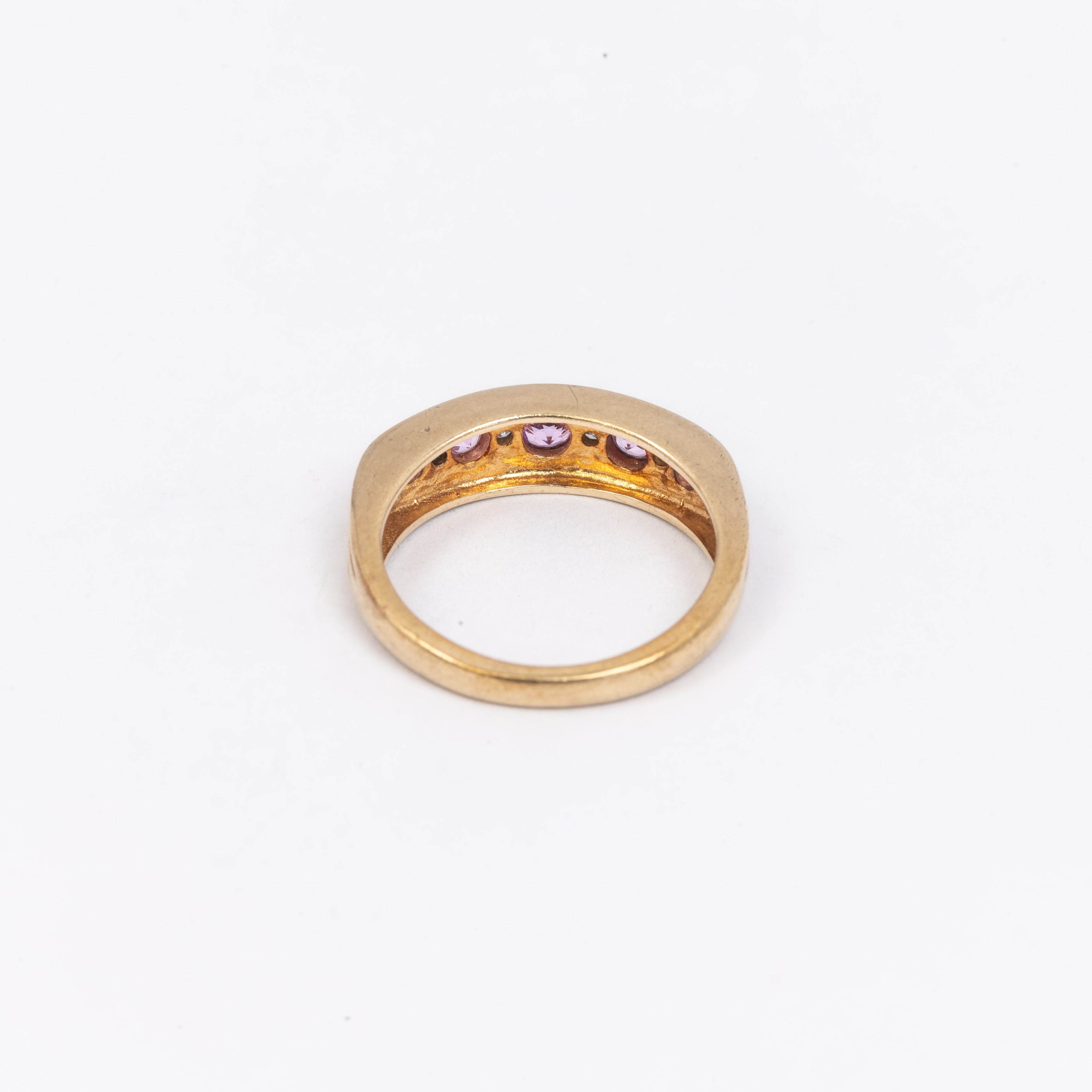 Ladies Pink sapphire & Diamond Ring