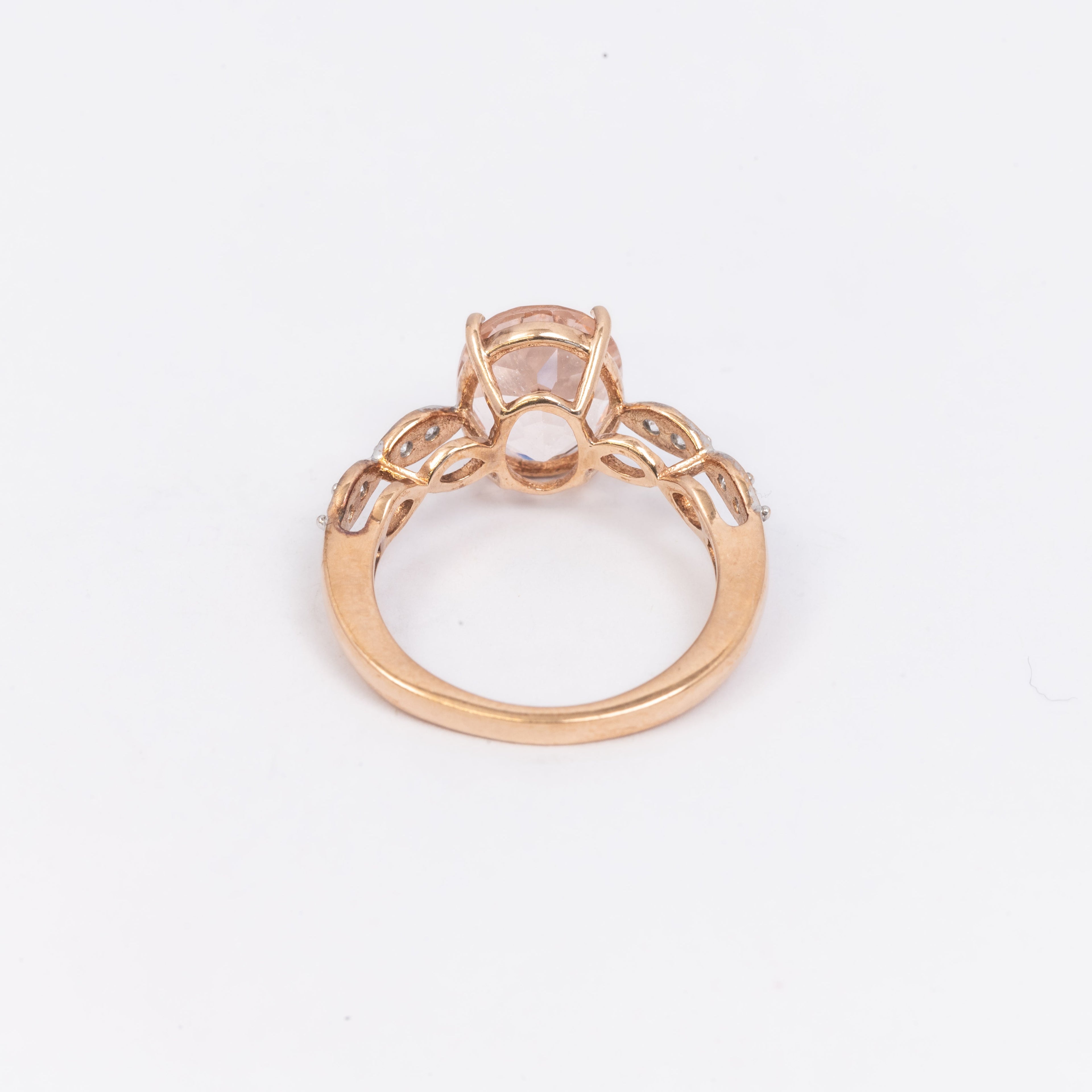 Ladies Morganite & Diamond Ring